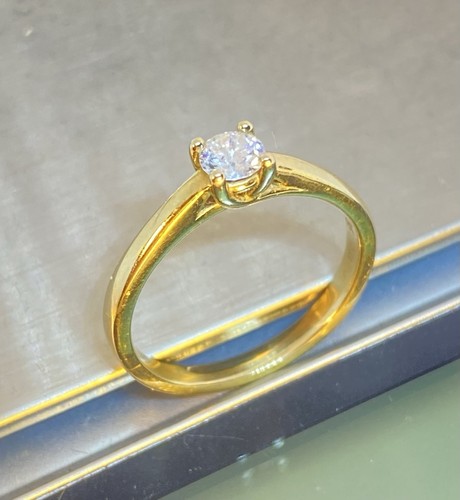 Diamantring gold 585 mit 25 - diamantring, 0,25