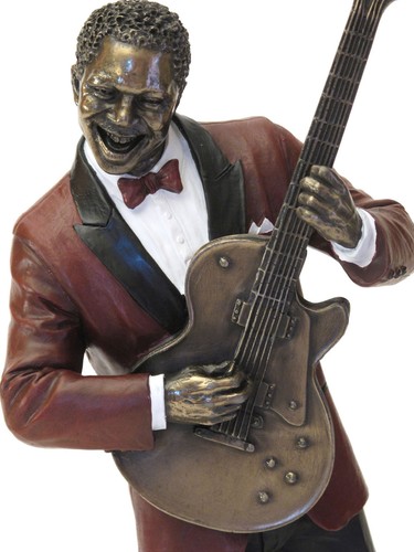 Jazz musiker gitarre skulptur - jazz,