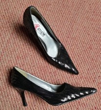 Pailletten High Heels Pumps Gr