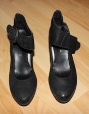Original Tamaris Echtleder Pumps mit Riemen Gr. 38 schwarz Echt Leder High Heels