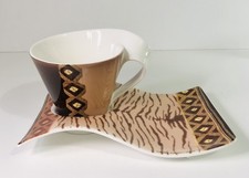 Villeroy & Boch New Wave Caffe, Amboseli Cafe Au Lait Becher & Partyteller Set
