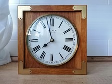 Weimar Quartz Wanduhr Holz/Messing/Glas23x23x2,5cm Made in Germany