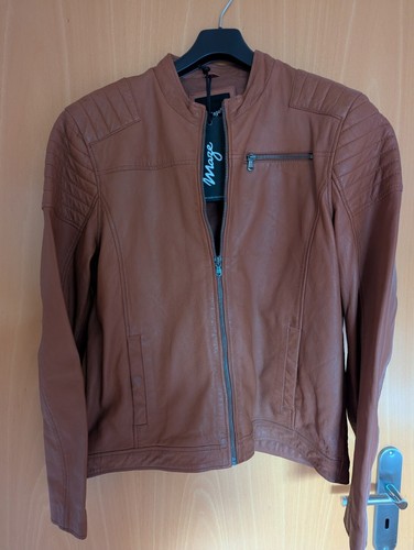 Herren lammlederjacke cognac - herren,
