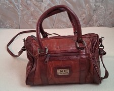 DamenSchultertasche  Umhängetasche Handtasche  Dunkelbraun v. M.C. MARC CHANTAL 