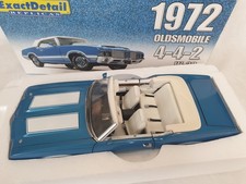 ´72 OLDSMOBILE 442 W-30 CONVERTIBLE  | blau-weiß | EXACT DETAIL REPLICAS | 1:18