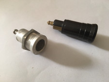 Oldtimer Autosteckdose + Bakelit Stecker,  NOS Teile