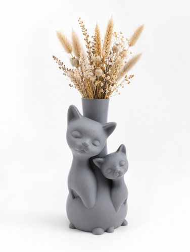 Katzenvase 25cm moderne - katzenvase,