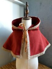 Kindergugel in terra-rostfarb.für kleine Wikinger, Neu,Gr.116,mit Borde verziert