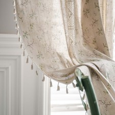 Fenstervorhang aus baumwolle - fenstervorhang,