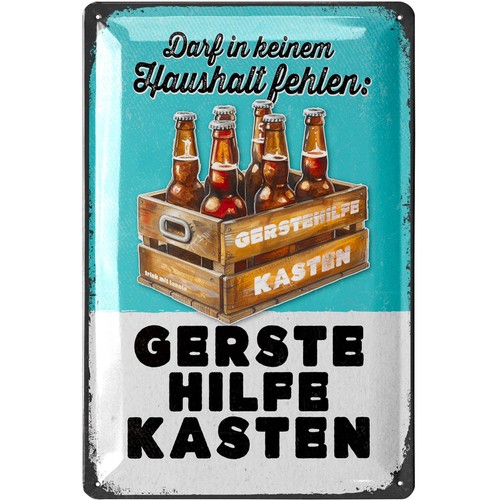 Retro blechschild bier lustige - blechschild,