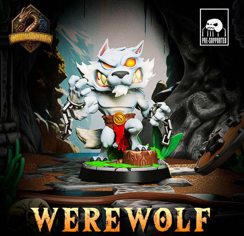 28mm werwolf chibi d - 28mm,
