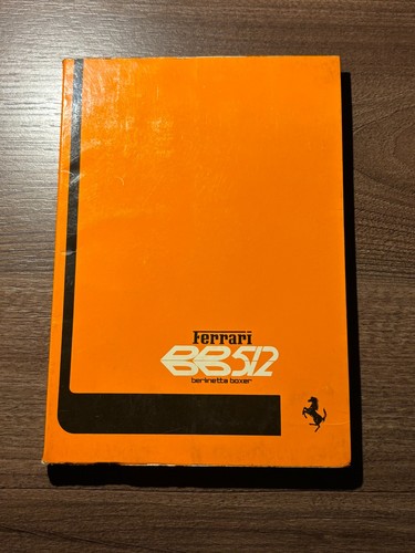 Ferrari 512 owners manual - bb,