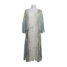 Sarah Santos, Kleid, Größe: XXL, Grün/Beige, Viskose, Damen #Az8