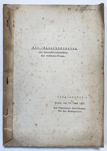 Die eiderabdämmung 1937 - die,