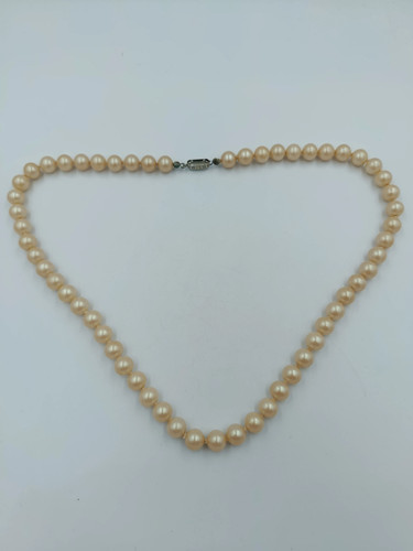 Elegante perlenkette mit - mit, 835er