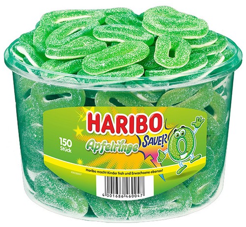 Haribo saure apfelringe - haribo,