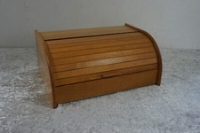 Alter Brotkasten Holz Rollkasten Rollbrotkasten Faltschiebeklappe 40cm