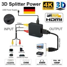 Mini AV to HDMI Video Audio Konverter 1080P 3 RCA CVBS zu HDMI Adapter Converter