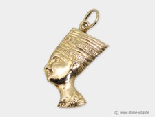 Toller 750er Gold Anhänger Nofretete ägyptisch Schmuck (1814)
