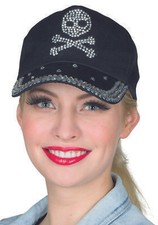 Cap mit Totenkopf schwarze