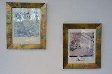 Bilder 2er Set Kunst Kunstdruck Holz Wandbild Wohnzimmer Deko B22