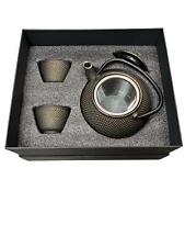 Teekanne TERRE, gusseisern, 800 ml mit 2 Tassen Neu 