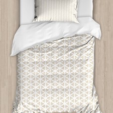 Art Deco Bettwäsche Set Wenig Triangles Drucken