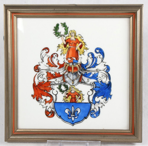 Kpm porzellan plakette wappen - porzellan,