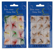 12-er FLIEGEN SET Nymphen