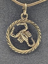 GOLD SKORPION Anhänger Sternzeichen  8K/0,333 Gelbgold ABSOLUT NEUWETIG GESCHENK