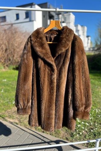 Echtpelz nerzjacke braun - echtpelz, top