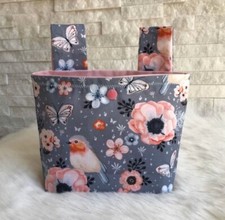 Lenkertasche Rotkehlchen grau