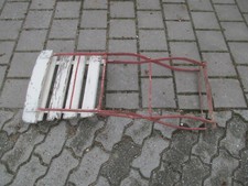 gebrauchter Stuhl Klappstuhl gartenstuhl Biergarten Brauerei rot - weiß