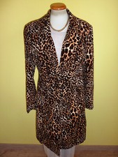 Samtiger Mantel Melrose Animalprint Tigerlook Gr 42 wie neu