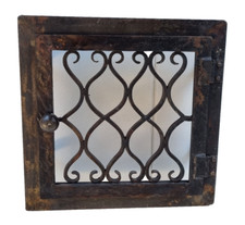 Kachelofentür Kachelofen Lüftung Ofentür Warmluft-Tür Lüftungsgitter antik