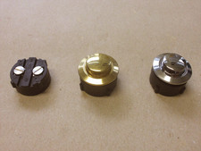 Klingeltaster Klingelkontakt Messing NEU 16 mm Bohrung Klingelknopf Chrom Nickel