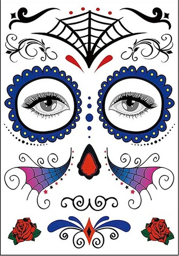 Halloween gesichts tattoo - halloween,