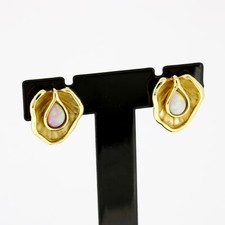 Ohrring 333 Gold 8 kt - Opal triplette tropfen - Wert 390,-