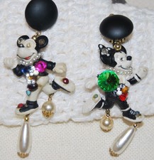 Design Strass Ohrringe Walt Disney   Mickey Mouse  Bully Figur 9 cm Seltenheit