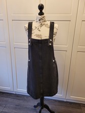 Mango Latzrock Jeansrock Gr. M