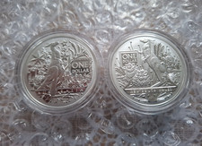 Australien Känguru Silber  1