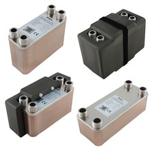 Edelstahl Plattenwärmetauscher 25-285 kW ✅ mit/ohne Isolation ✅ 3 Jahre Garantie