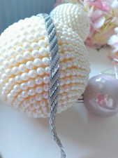 Vintage breites silbercollier - breites,