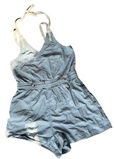 Süßer G-Star RAW Jeans Shortie Jumpsuit kurz Shorts mit Top Gr. XLblau TOP!!!