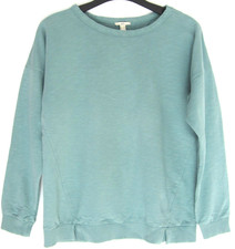 EDC ESPRIT Sweatshirt Damen XS 36 S 38 Oversize Sweater Pullover Blau - Grün