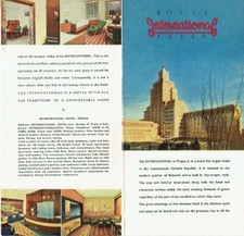 Prospekt Hotel International Prag 1967 Tschechien CSSR