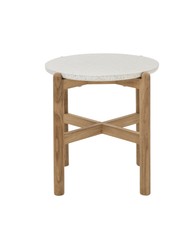 Beistelltisch Blumenhocker Portofino Ø 45.5 cm Höhe 47.8 cm Teakholz, Dehner