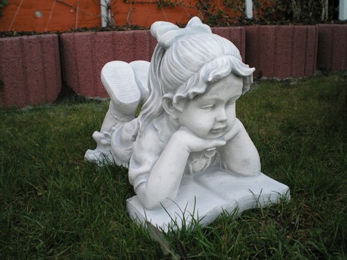 Gartenfigur mädchen mit - gartenfigur,