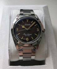 Nivada Grenchen Super Antarctic 38 mm 369 Tropical Flat Link Bracelet Full Set