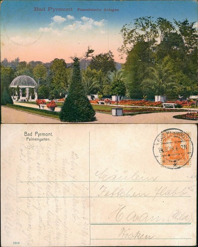 Ansichtskarte bad pyrmont - ansichtskarte,